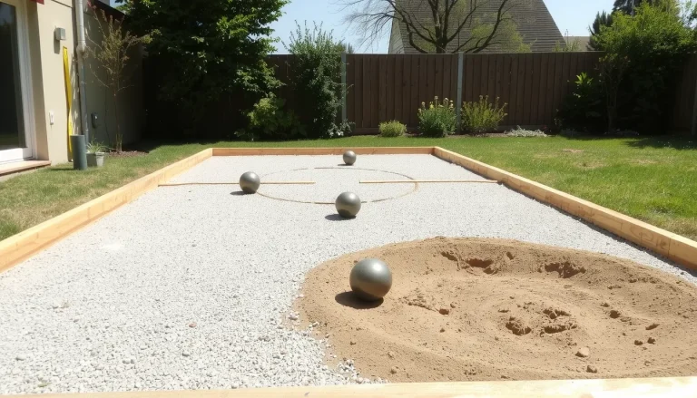 Construire un terrain de pétanque : dimensions officielles, matériaux et étapes de construction