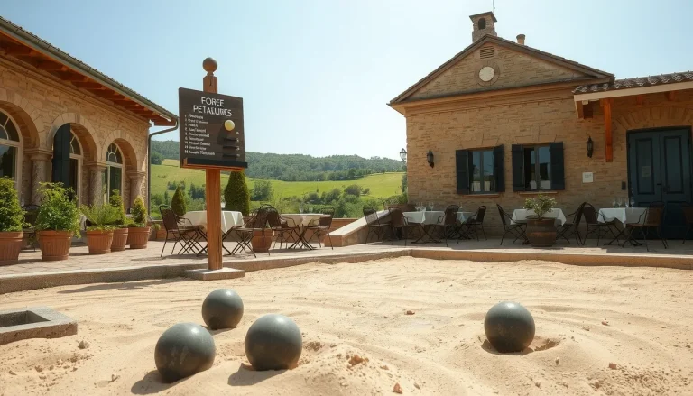 Avis sur Carré Pétanque Obut : restaurant, pistes et séminaires à Saint-Bonnet-le-Château